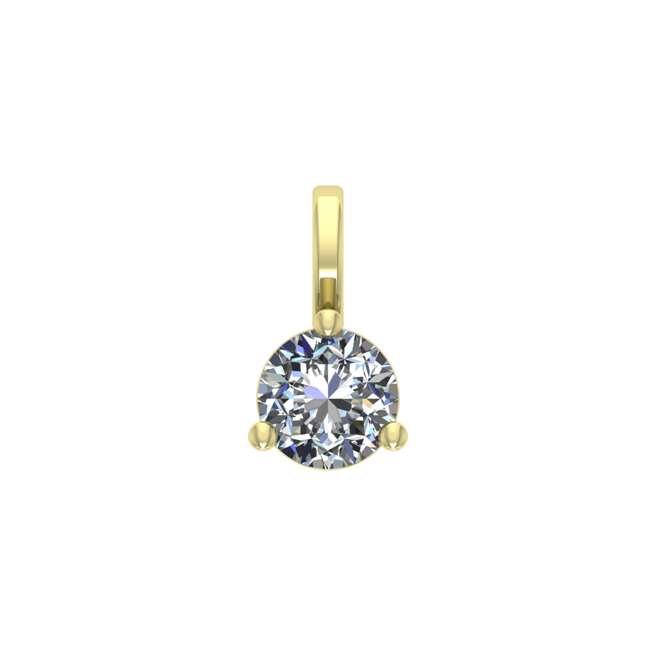 SOLITAIRE DIAMONDS 3.75mm ROUND PENDANT